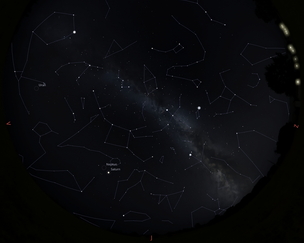 Večerní obloha – leden 2026